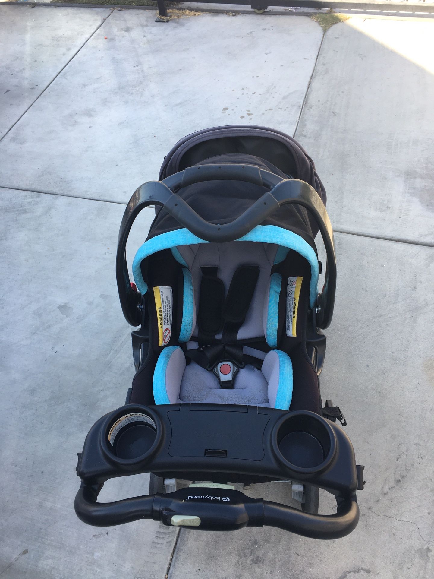 Double baby stroller