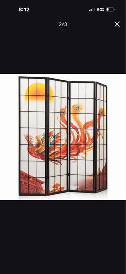 Room divider four panels
