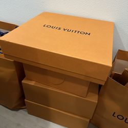 Authentic Louis Vuitton Boxes And bags 