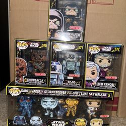 Star Wars Funko Pops Comic Book Set. 