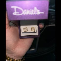 Men's CZ Diamond earrings 