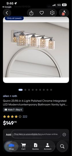 Bathroom vanity light
