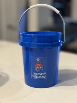 Sherwin Williams Blue Mini Bucket With Handle New with Tags