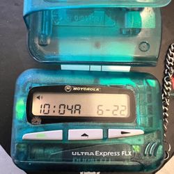 Motorola Ultra Express Flx Pager Green With Clip
