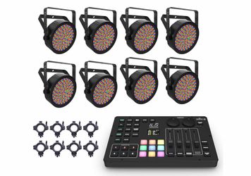 Chauvet DJ EZPAR 64 RGBA ILS Pkg w/ ILS Command Controller & Clamps - Kit