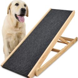 NEEDIT Adjustable Dog Ramp 48” Long - Natural