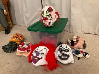 Zombie Clown Halloween Mask NEW