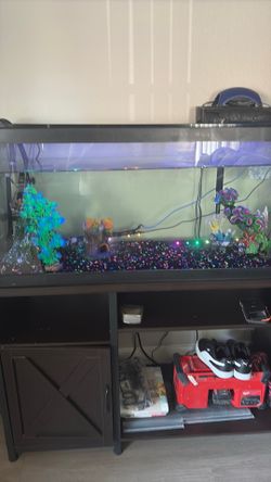 Fish tank  and table