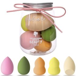 Antzz 5 Pcs Makeup Sponge Set Blender Cosmetics Beauty Foundation Blending Sponge