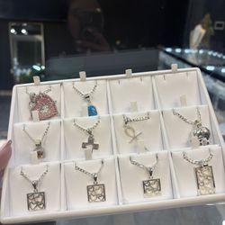 925 Silver Chains And Charm 