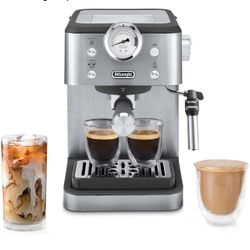 De'Longhi Classic Signature Espresso Machine, Adjustable Milk Frother