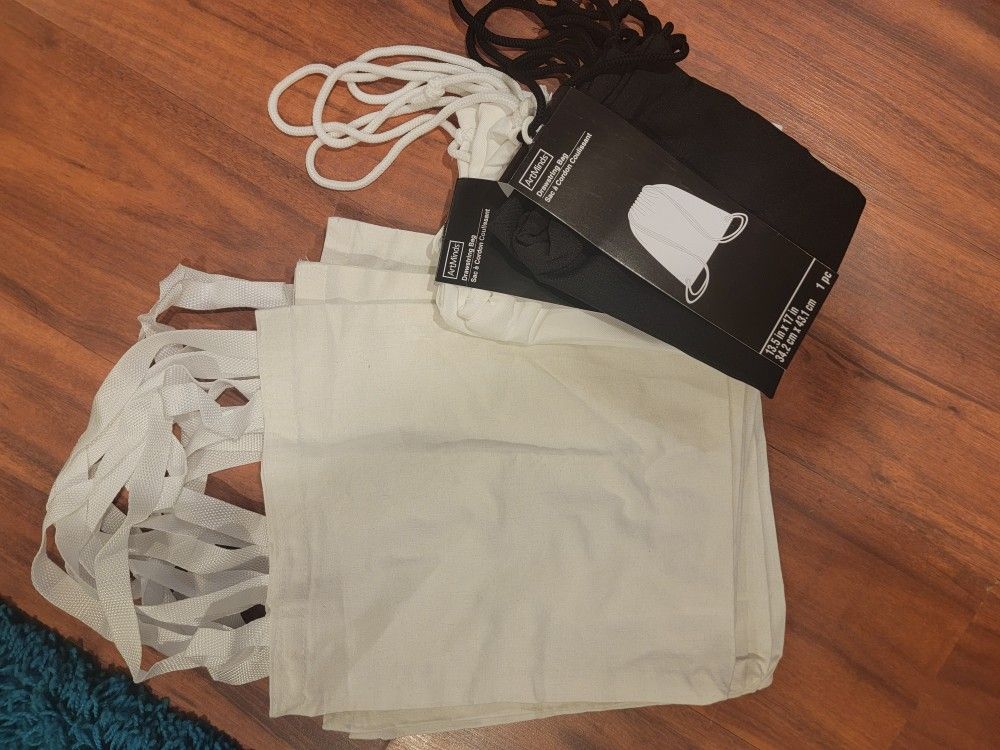 Canvas Tote And Drawstring Bags