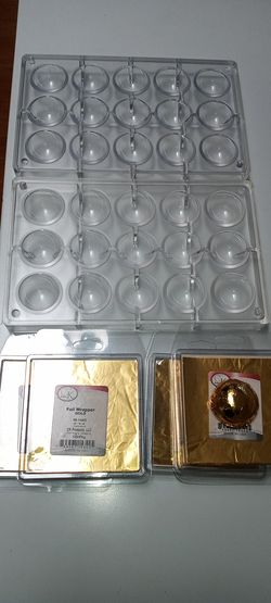 Polycarbonate Chocolate Molds & Gold Foil Wrappers