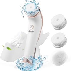 Facial Cleansing Brush Rechargeable Electric Rotation Brush, Face Brush with Deep Clean