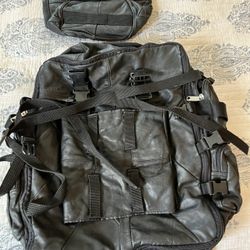 Leather Motorcycle Sissy Bar Bag
