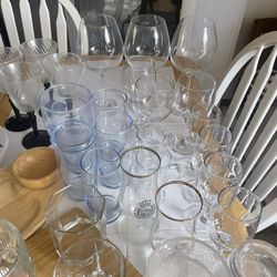 Glass Ware, Small Charcuterie Boards, Melamine Plates 