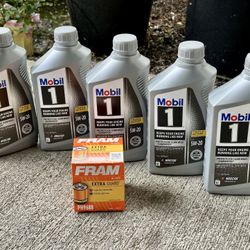 Kia Hyundai Motor oil filter Mobil 1 engine set 5w20 velocity