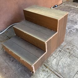 Heavy Duty Wood Steps - used for hot tub
