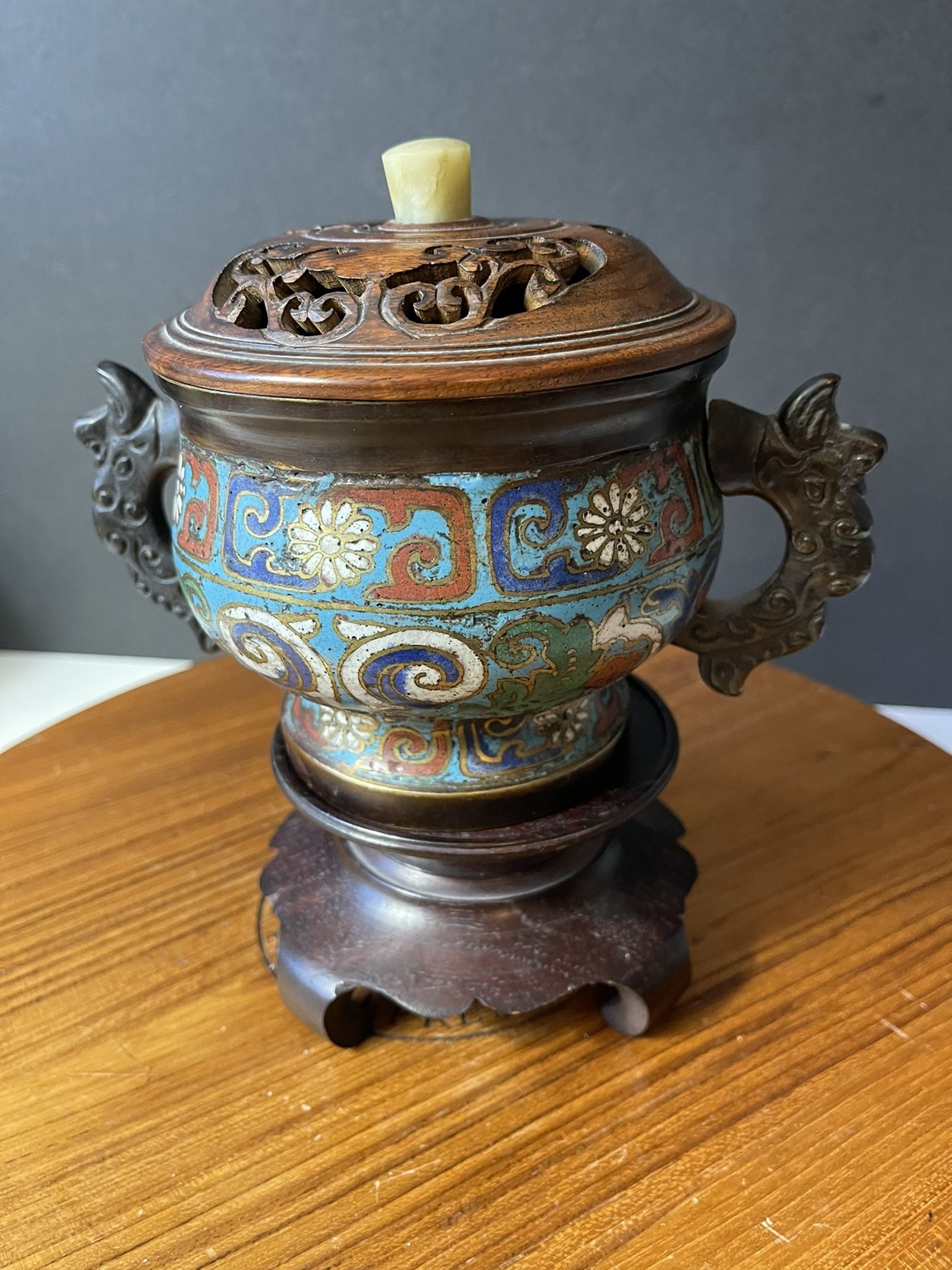 Chinese Antique Cloisonné Censer