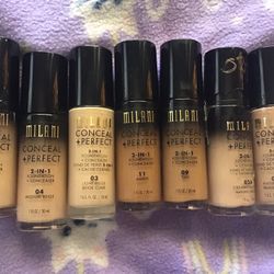 New Milani Conceal Perfect Foundations 