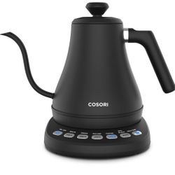 COSORI Electric Gooseneck Kettle with 5 Temperature Control Presets, Pour Over Kettle for Coffee & Tea, Hot Water Boiler, 100% Stainless Steel Inner L