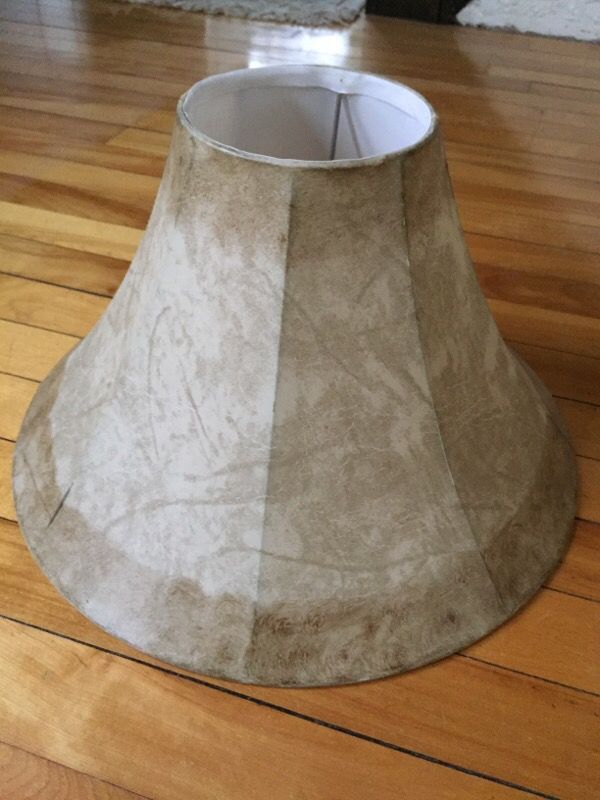 Nice Lamp Shade Leather Look 10 00 For In Worcester Ma Nice Lamp Shade Leather Look 10 00