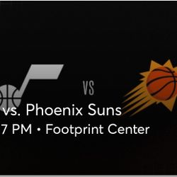 I have 2 tickets to the Phoenix Suns vs Utah Jazz home opener in section 105 row 15, 15 rows behind the vistors bench. Asking $450 for the pair.
