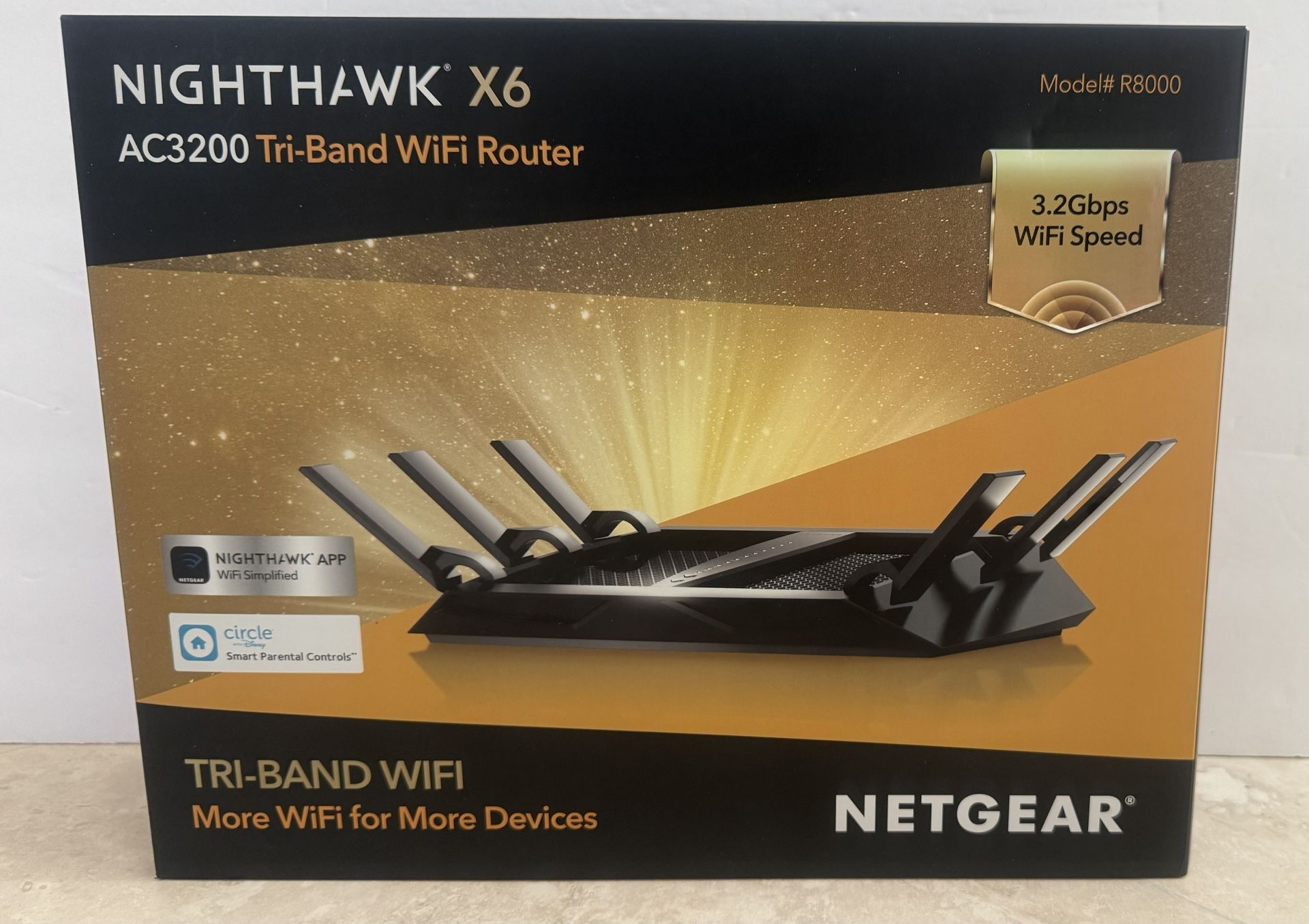 Netgear nighthawk X6 AC 3200 Tri-Band Wi-Fi Router