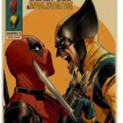 DEADPOOL /WOLVERINE 12X16 POSTER ART 