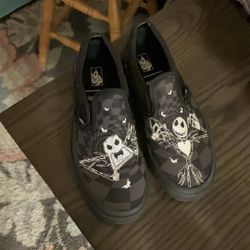 Nightmare Before Christmas x Jack Skellington Vans Slip-on Shoes