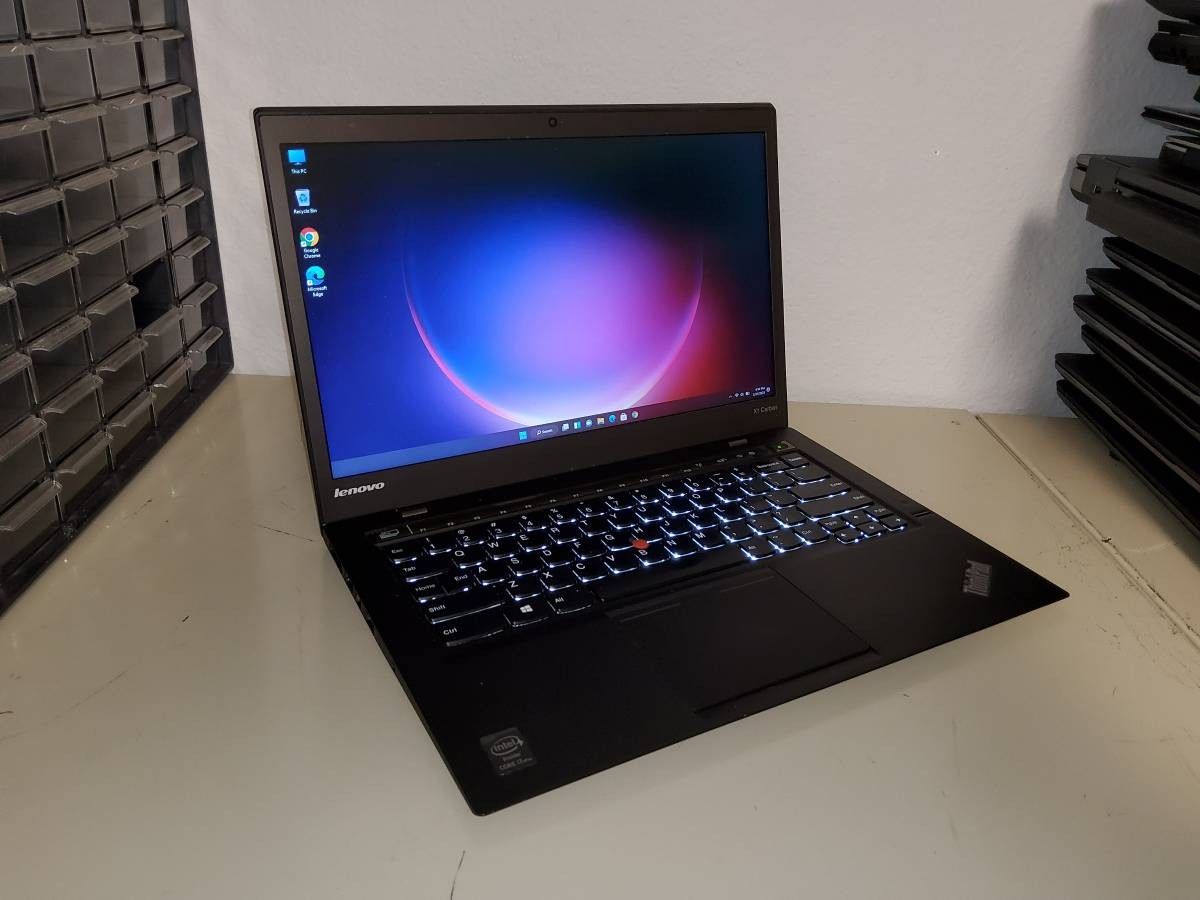 Lenovo X1 Carbon 2nd Gen 14" i7-4600U 2.1GHz 8GB 128GB SSD Win11