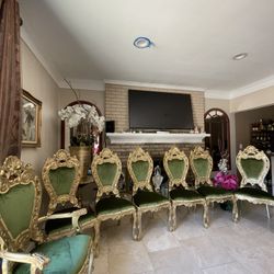 Very  Beautiful gorgeous Victorian Brand New Chairs 8 Pieces