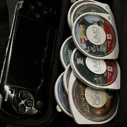 PSP With 8  PSP Games