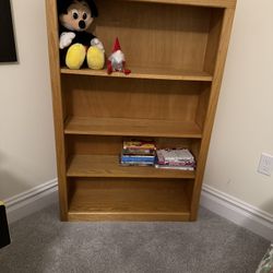 Wooden bookshelf