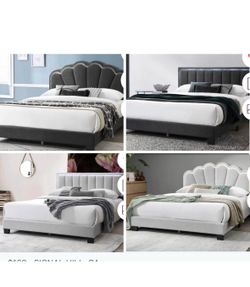 Queen Bed frame not including mattress and box w