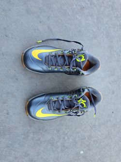 Nike KD VII 7 Elite Graphite Volt Citrus Grey Mens Size 9.5 Sneakers