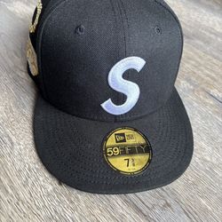 Supreme New Era Fitted Hat Cap Jesus Piece Size 7 3/8
