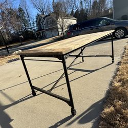 Restoration Hardware Reclaimed Wood Dining Table – 84” – Retired Collection