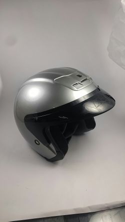 HJC bike motorcycle scooter helmet silver black sz XS 6/5/8-6/3/4