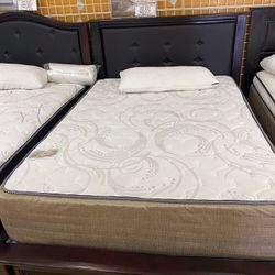LESLY EUROTOP QUEEN SET MATRESS N BOXSPRING-ASK FOR SIZES ALL AVAILABLE 