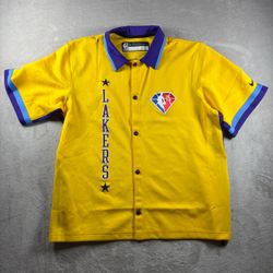 Nike Los Angeles Lakers Showtime City Edition Warm Up Jersey Men’s XL Yellow NEW