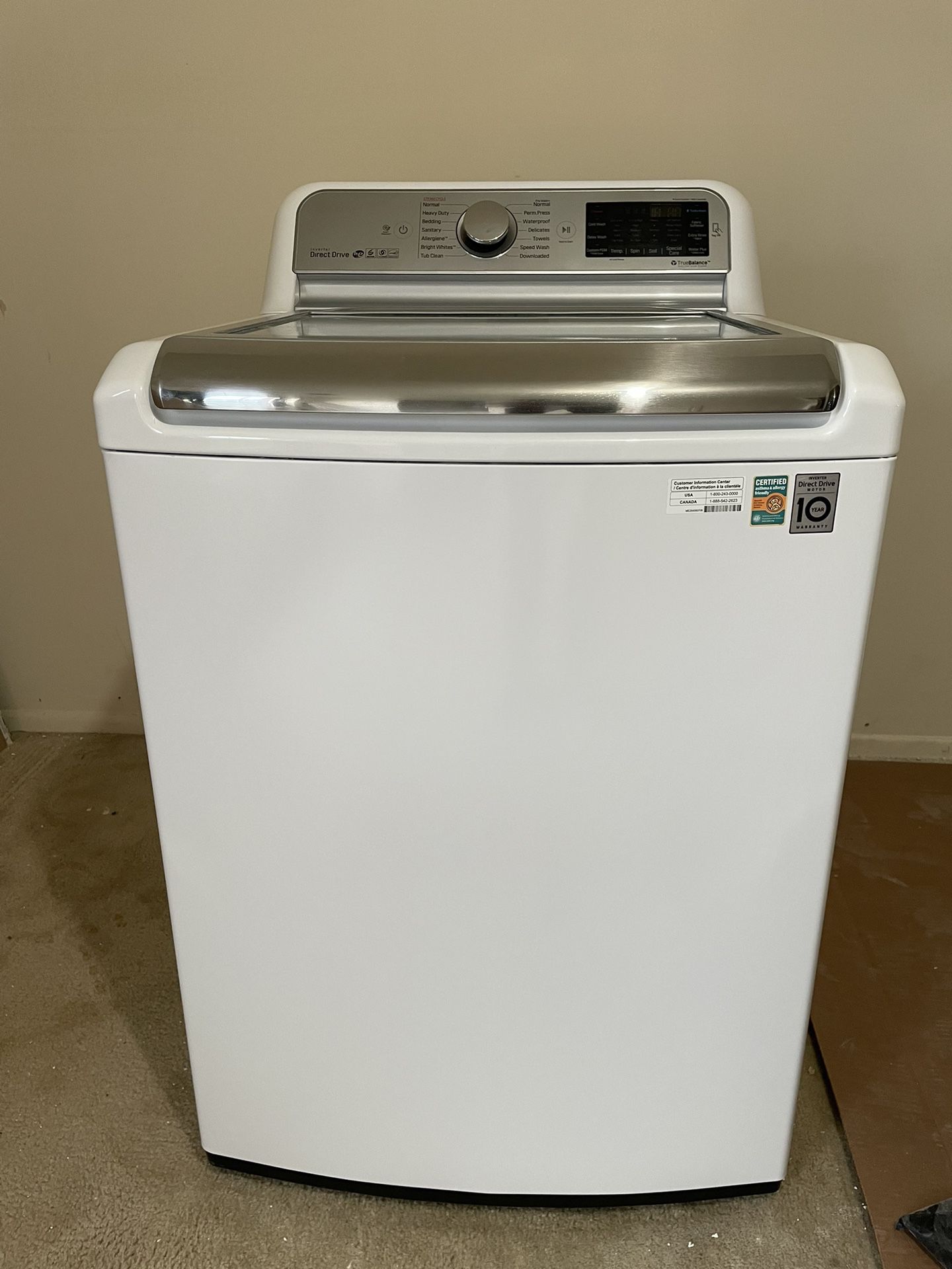 LG WT7600HWA Washing Machine