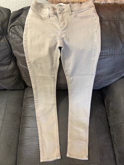 Cream Skinny Jeans
