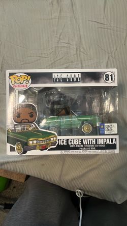 Funko-Pop, Ice Cube with Impala with authenticity sticker.