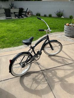 Black kids beach cruiser 20 inches