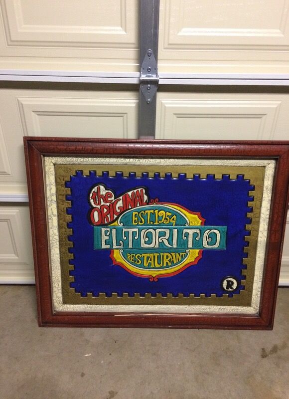 El Torito hand carved painting