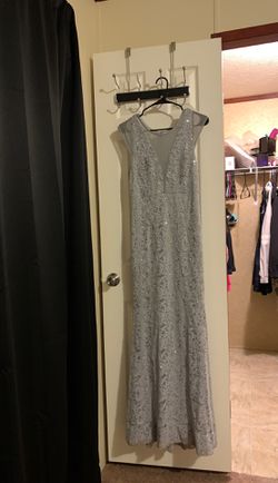 Fancy gray long dress