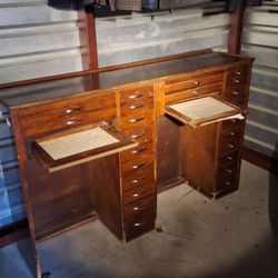 Vintage watch repair desk