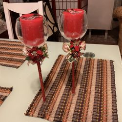 candelabros de vidrio