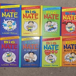 Big Nate Complete Series 1-8 Hardcover Except Book 4 Is Paperback 